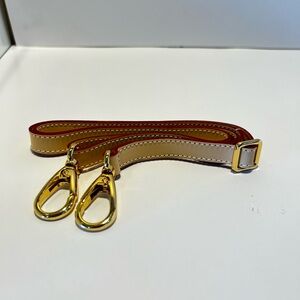 Vaquetta Leather Strap with Gold Hardware